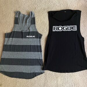 2 rogue womens tank tops. Crossfit workout